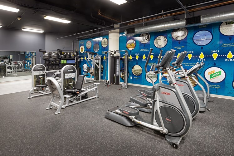 On-site fitness center is open 24/7