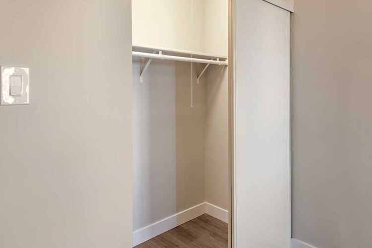Limited availability: newly renovated Finish Package II apartment homes feature updated closets