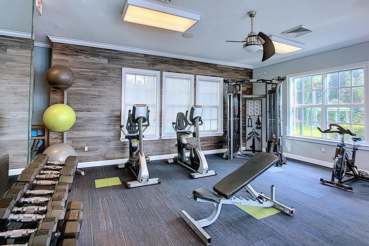 Our fitness center is complete with all the weight training and cardio equipment you need!