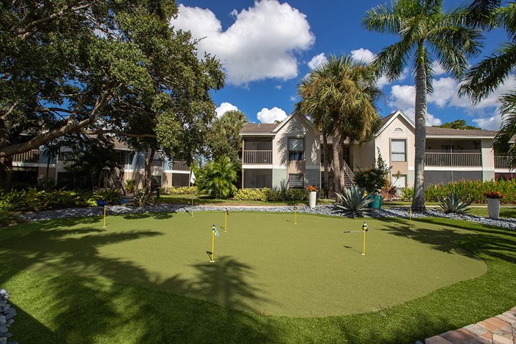 Practice your putt at our on-site putting green!