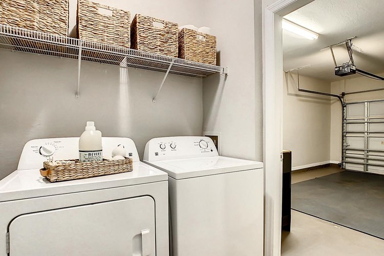All apartment homes are complete with full size washer and dryer appliances.