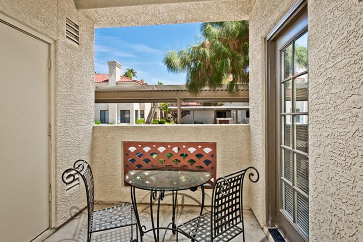 Relax on your private patio or balcony