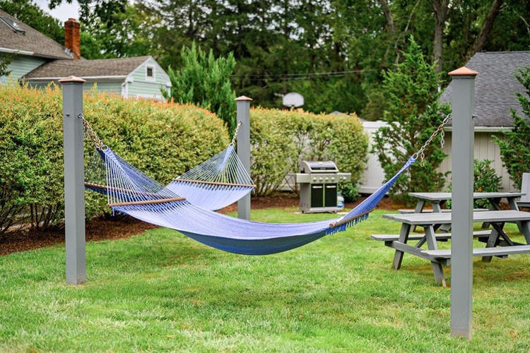 Lay out in our hammock garden or have a cookout utilizing our gas grill.