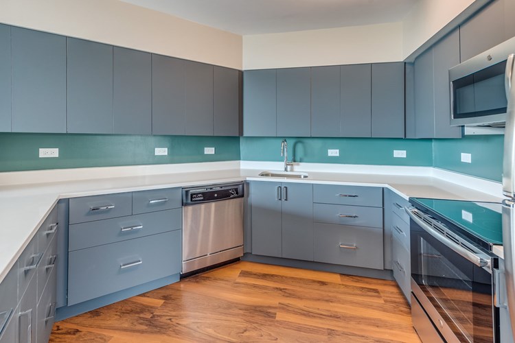 Upgraded kitchens with ample counter and cabinet space