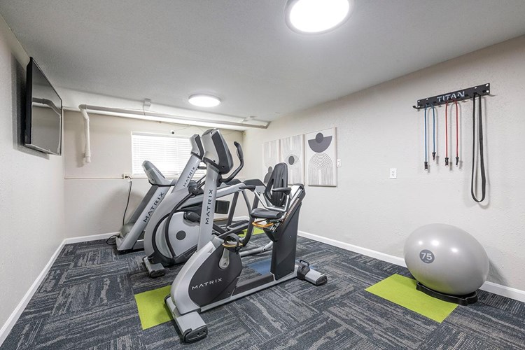 Get a workout in anytime of day at our 24-hour fitness center.