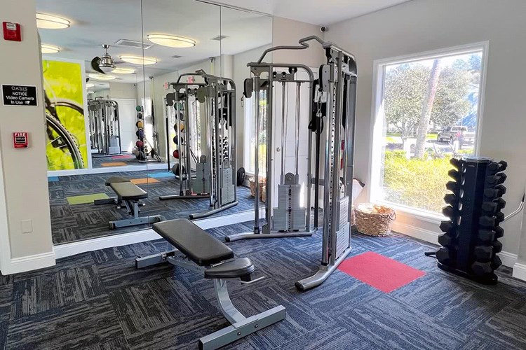 Our fitness center features different weight training equipment to suite your excerise needs.
