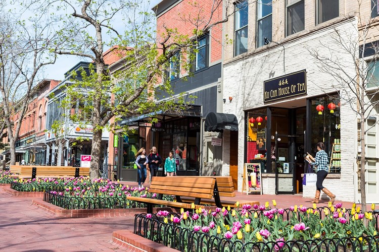 Take advantage of shopping, dining and entertainment at the iconic Pearl Street Mall