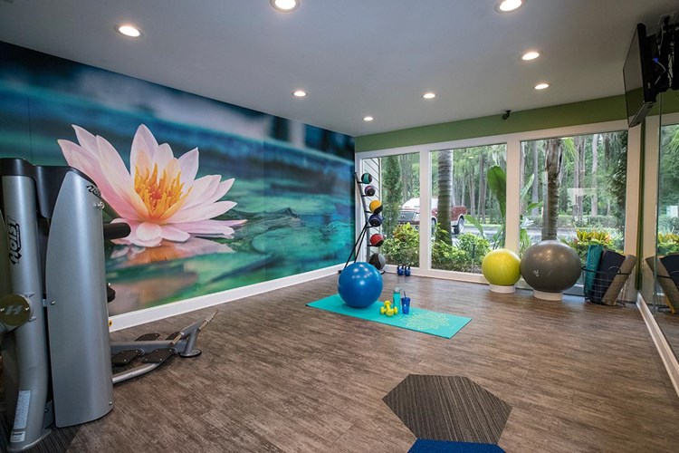 Our fitness center also features a Yoga studio.