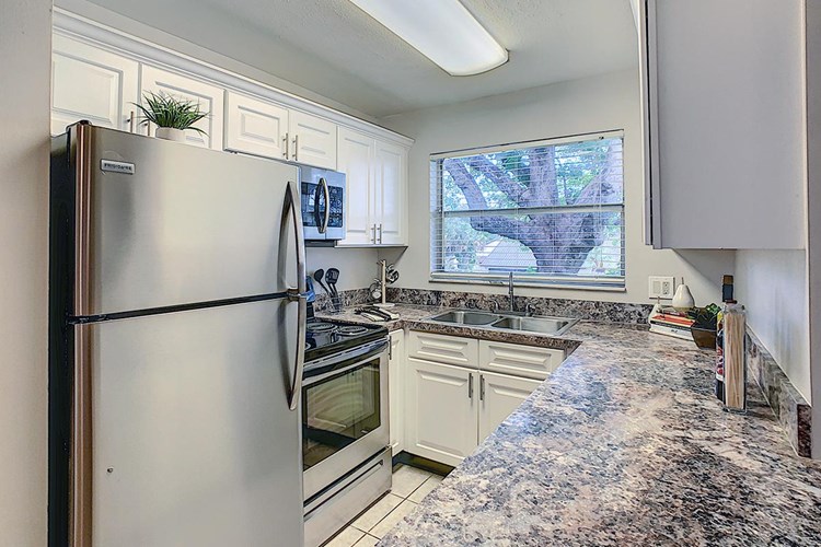 Kitchens featuring stainless steel appliances.