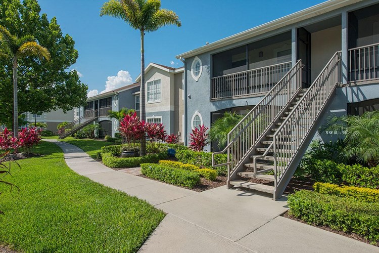 You'll be welcomed home with freshly painted buildings and lush landscaping.