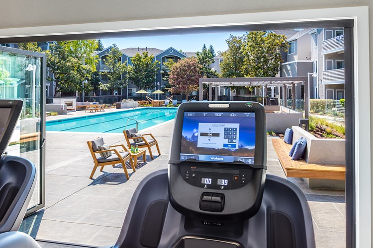 Cardio equipment with personal TV screens