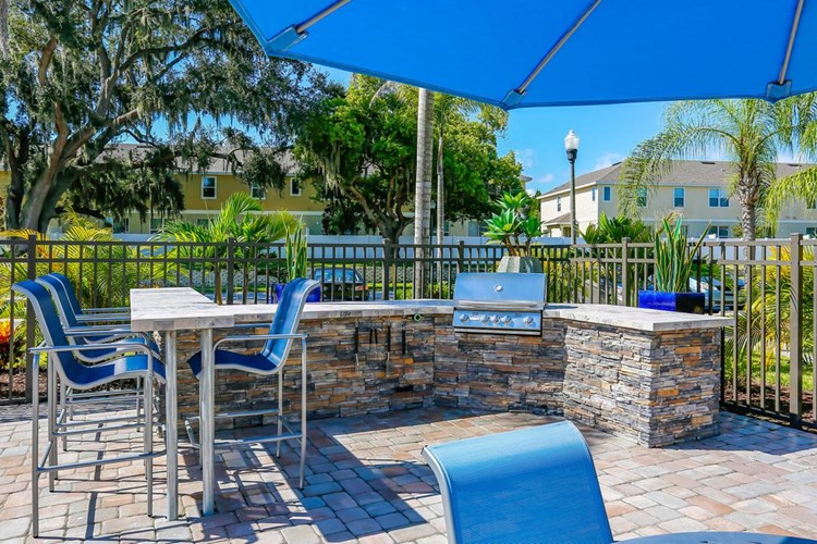 Our pool area even features a gas grill for our residents to use. 