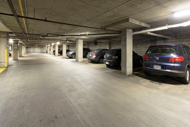 Controlled access parking garage
