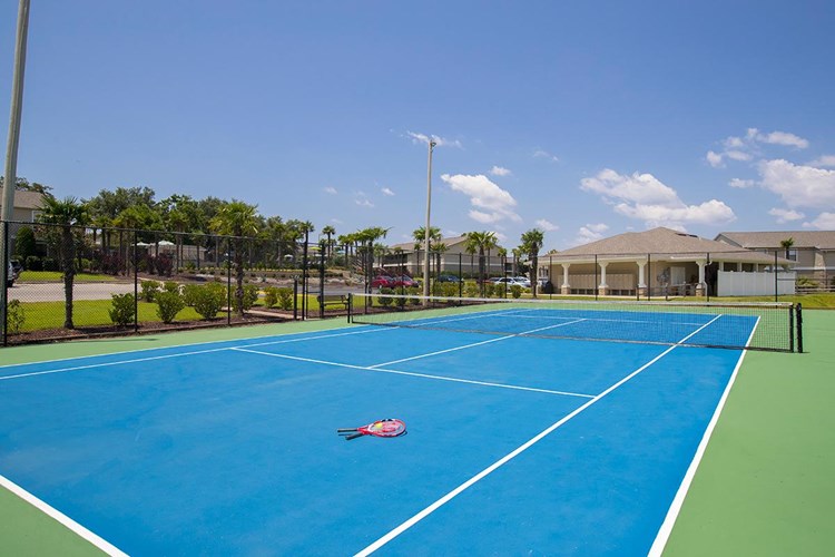 Play a game on our regulation sized tennis court.