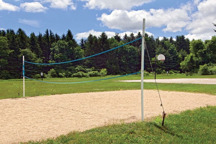 Our community also offers a sand volleyball court