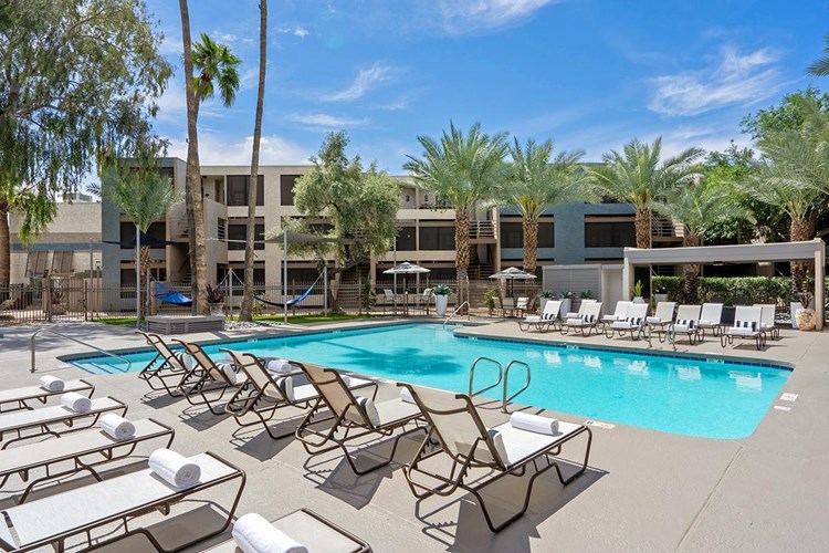 Soak in the sun and relax on our expansive sundeck, complete with poolside loungers and tables with umbrellas.