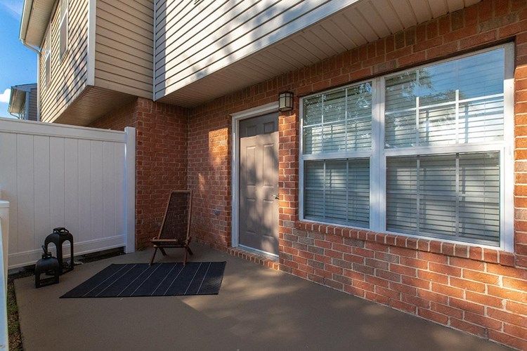 Enjoy the outdoors from the privacy of your very own patio.