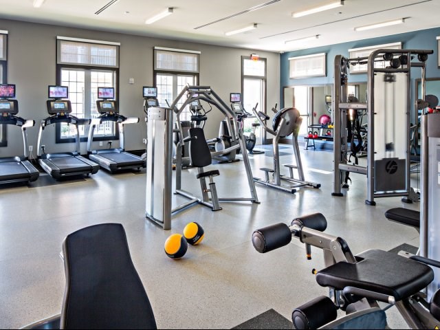 Complete with a variety of fitness equipment for your workout needs.