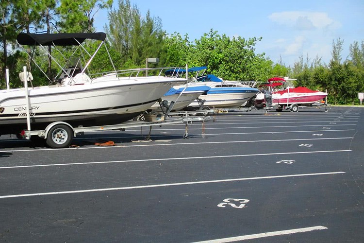 Reserved boat parking is available. We also feature a boat ramp with access to the Gordon River.