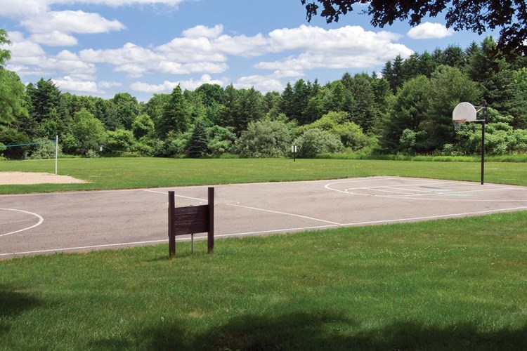 Our community features a basketball court