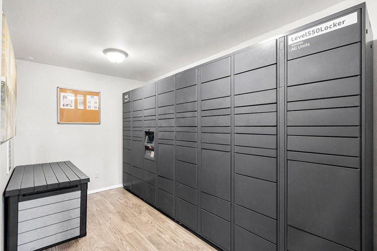 Your packages will be safe and sound in our new Amazon HUB package lockers. All packages will be delivered this hub. Residents will have their own code to retrieve their packages safely & securely.