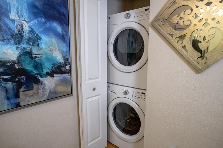 Washer and dryer appliances are included in all apartment homes.