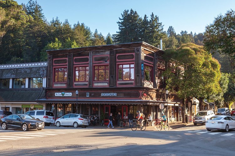 Pick up a cup of coffee at Equator Coffee in Mill Valley, just a quick 10 minute bike ride away