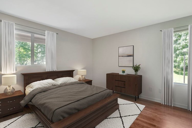 Renovated II bedroom with hard surface flooring