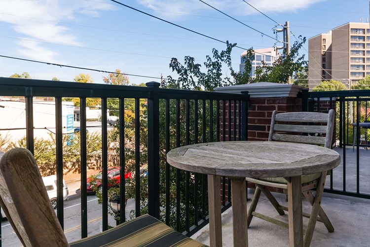 Get some fresh air on your private patio or balcony