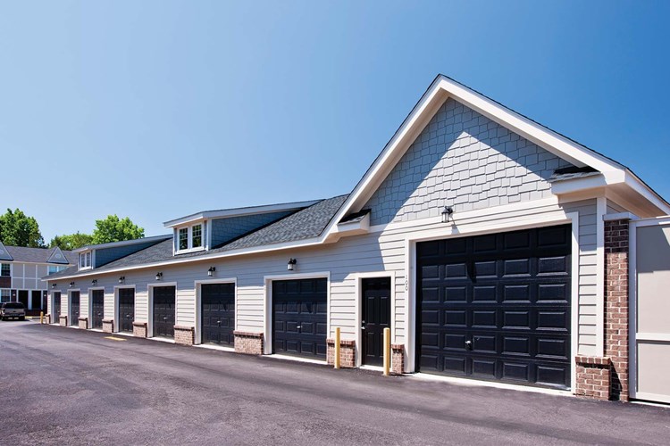 Individual garages available to residents