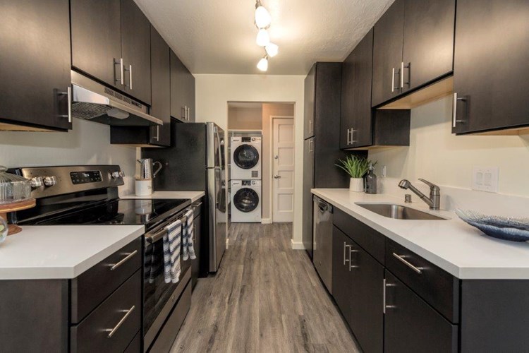 Parkside Apartments Kitchen and laundry view
