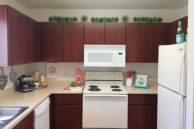 Enjoy your fully applianced kitchen, including an over the range microwave and a dishwasher!