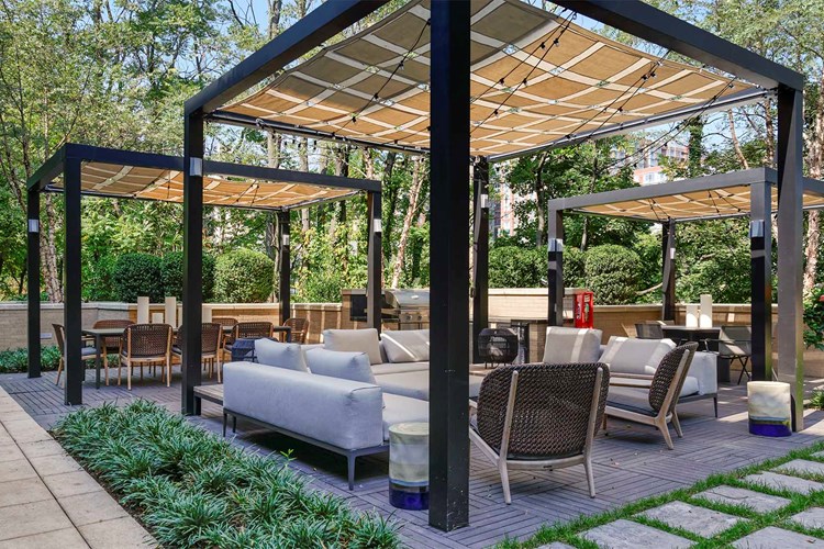 Spend time outside at the resident terrace which includes a grilling station and dining spaces