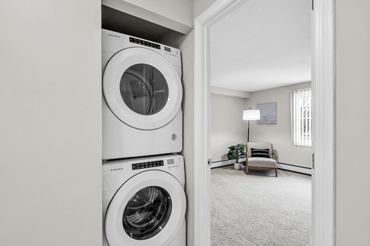 Select apartment homes are complete with washer and dryer appliances!