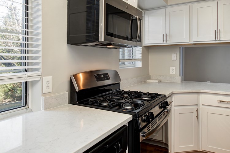 Renovated kitchens with premium finishes are available for upgrade.