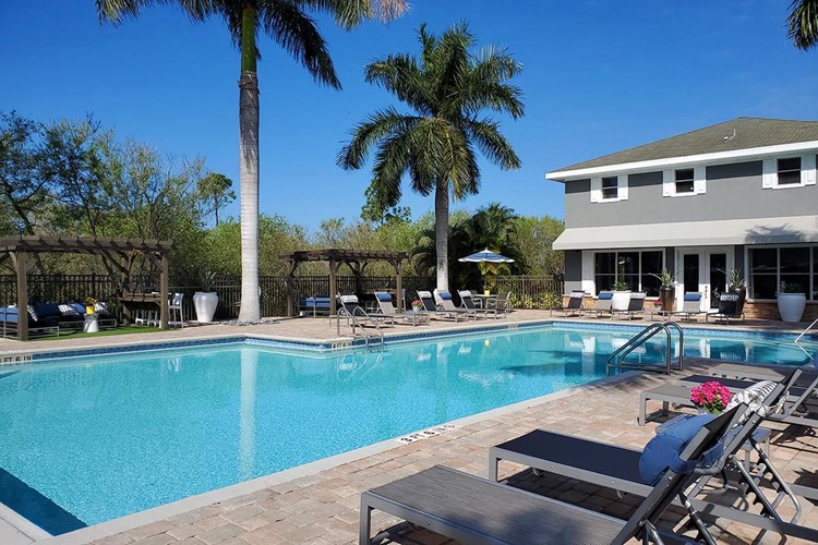 Our resort-style pool offers residents free Wi-Fi, inviting cabanas and gas grills. We are excited to offer in-person tours while following social distancing and we encourage all visitors to wear a face covering.