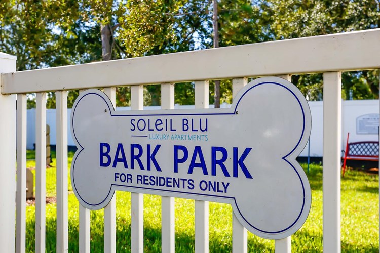 Bring your furry friend down to our on-site Bark Park where they can get some exercise and meet new friends!