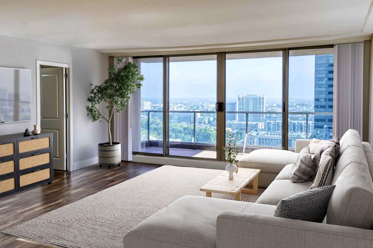 Modern high-rise living with upgraded finishes