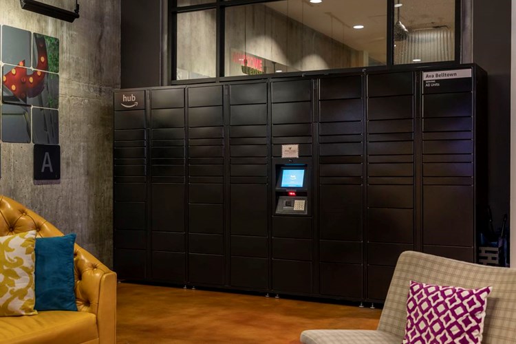 Amazon Hub package lockers for convenient 24/7 delivery and pickup