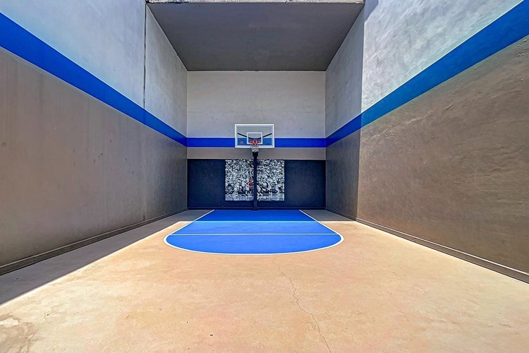 Get in a game with some friends at our indoor basketball court.