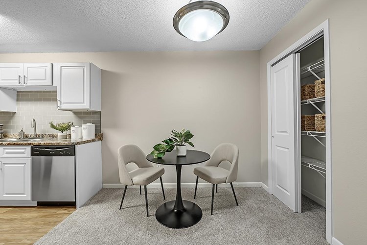 You'll enjoy having a separate dining area. located next to the kitchen.