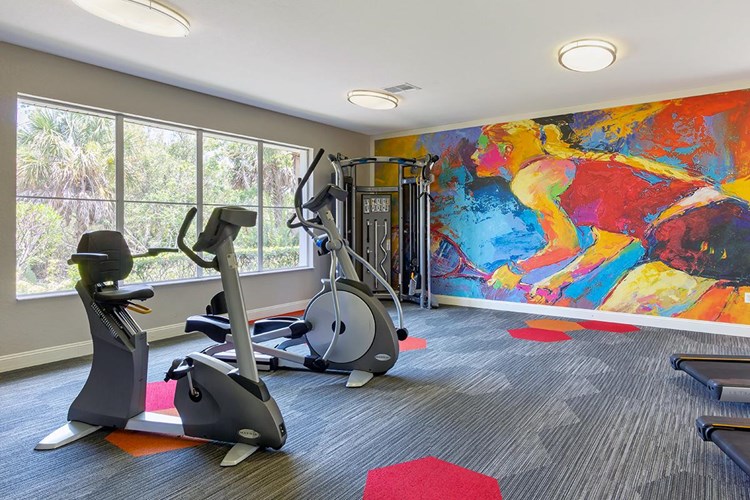 Get a workout in brand new, fully equipped, 24-hour fitness center.