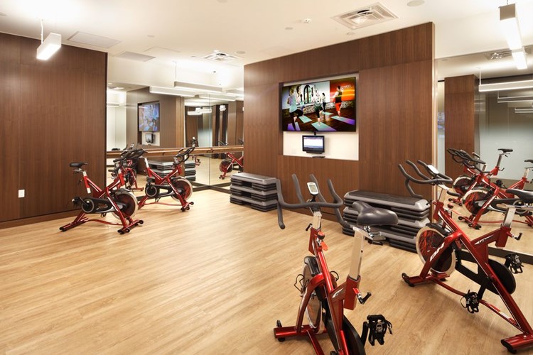 Phase I Fitness center with cardio equipment