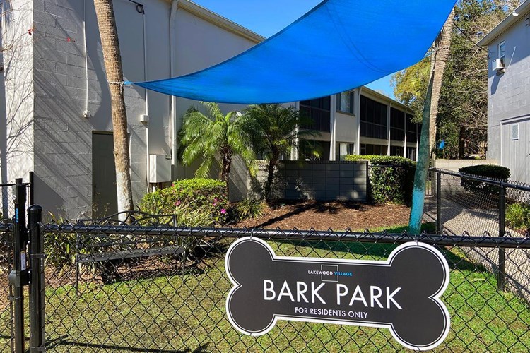 Bring your furry friend down to our off-leash dog park for some exercise.