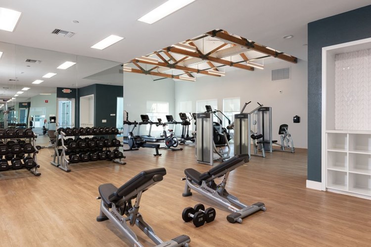 State-of-the-art fitness center with strength and cardio equipment