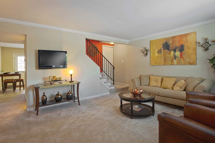 Two-story, fully-remodeled townhomes allow for additional privacy in the upstairs bedrooms