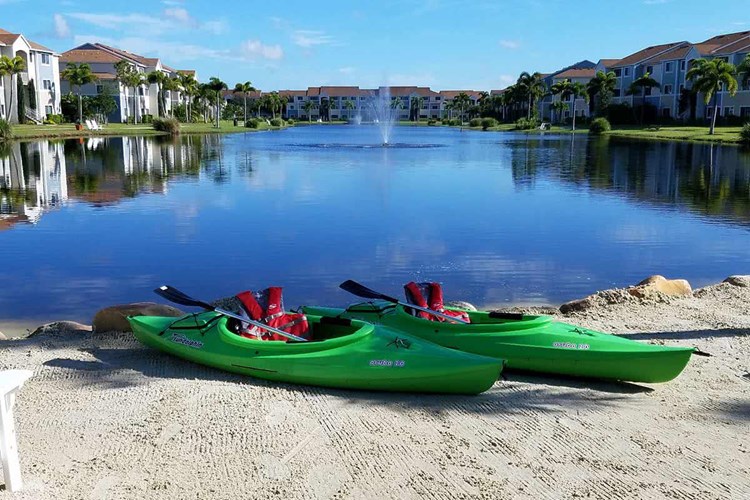 Residents have access to use our kayaks on site. Come on into the leasing office to reserve yours today.
