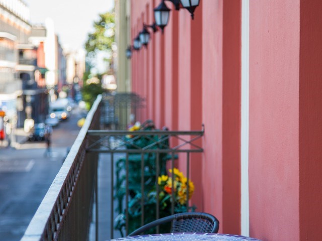 Enjoy your view of the French Quarter from your own Private Balcony