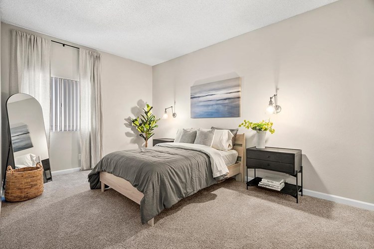 Spacious bedrooms featuring large closets. Some of our floor plans even feature walk-in closets for your convenience! 