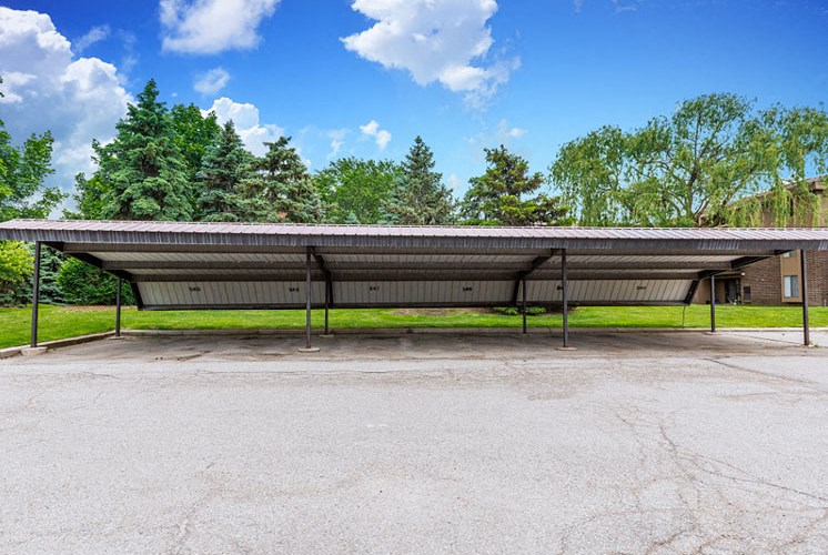 Carports Included with Rent at Lakeside Village Apartments, Clinton Township, Michigan